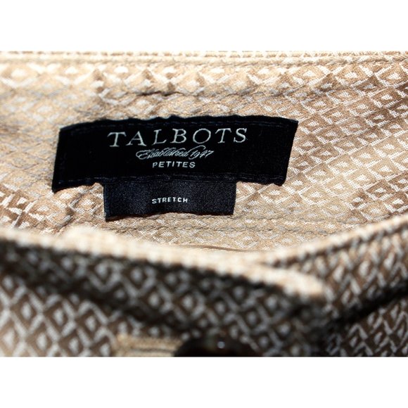 Talbots Jacquard Diamond Pattern Ankle Pants - Picture 4 of 9